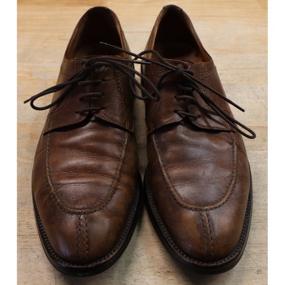 Faconnable Alan Dress Shoes Leather Split Toe Derby Brown Size 10.5 1/2 M Italy - Picture 3 of 14